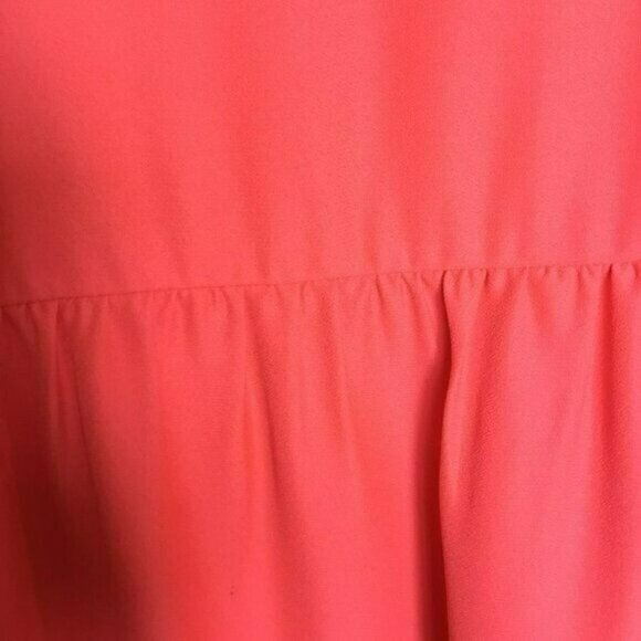 J. Crew Sheath Dress Fully Lined Sleeveless Coral Orange Women's Size 8 Pockets - Picture 3 of 6